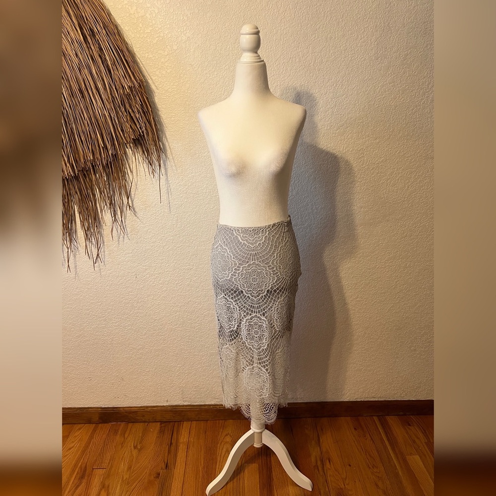 For Love & Lemons lace skirt